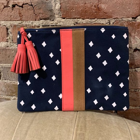LARGE CANVAS CLUTCH SUNDAY BEST main image 1